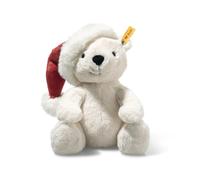 Steiff Cosy Christmas Rico Polar Bear Cuddly Toy with Plastic Eyes, Children, Boys & Girls, Friends, Plush Toy, 25 cm, White, 065231