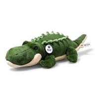 Steiff Rocko Crocodile green 40 cm, Teddies for Tomorrow, Stuffed Animal Alligator, fluffy Plush-Toy Croc for playing & cuddling, made of cuddly soft Plush, Machine washable