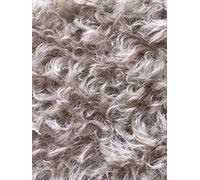Steiff Schulte German 100% Mohair Fur Fabric for Teddy Bears DIY, Backing 100% Cotton (35 * 50cm, 5973 Beige Curly)