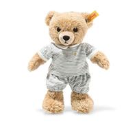 Steiff Sleep Well Bear cuddly toy, cute stuffed toy, boys, girls & babies from 0 months, Friends, plush toy 25 cm, light grey, 239908