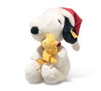 Steiff Snoopy Christmas With Woodstock In Santa Hat