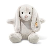 Steiff Bunny Rabbit Toy Grey Hoppie Plush Soft Toy With Ear Tag 38cm 080487
