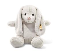Steiff Soft Cuddly Friends Hoppie Rabbit, Light Grey, 38, Rainy Day