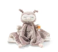 Steiff Soft Cuddly Friends Ollie Owl Comforter, Rose Brown/Cream, 26 cm
