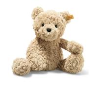 Steiff soft toy Jimmy Teddy Bear, cute cuddly toy with plastic eyes, children, boys & girls, Friends, plush animal 30 cm, light brown, 113505