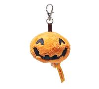 Steiff soft toy Little Pumpkin keyring, cute soft toy, children, boys & girls, Friends, 6 cm, orange, 114182