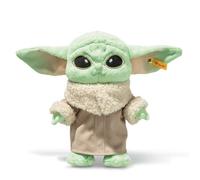 Steiff Star Wars Grogu cuddly toy, cute stuffed toy, children, boys & girls, Friends, 25 cm, green, 024795