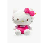 Steiff Hello Kitty 30cm, Plush Cuddly Toy, Soft Stuffed Animal, Hello Kitty with Pink Outfit and Signature Bow, machine washable