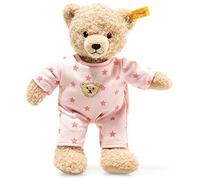 Steiff Teddy and Me Bear Girl Baby with Pyjama, 25 cm, Beige/Pink