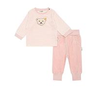 Steiff Unisex Baby Basic Pants Set, Silver Pink, 74