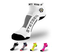 Steigen ¼ Length Running Socks - Ankle Socks for Men and Women - Anti Blister for Performance and Comfort - Moisture-Wicking, Breathable - 5-12 Unisex Size, White