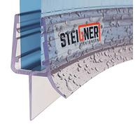 STEIGNER 70cm UK13 Curved Shower Screen Seal Suitable for Use On Glass Thicknesses of 3,5/4 / 5 mm Stops Leaks and Creates A Barrier for Round Enclosures