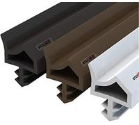 STEIGNER Door Seal PASSAGE DOOR SEAL Door weatherstripping 5m 12mm STD06 WHITE -- Rubber seal Rubber seals Door Window Moulded seal Universal Gasket strip Wood frame seal Wing rabbet seal Shower seal moulding