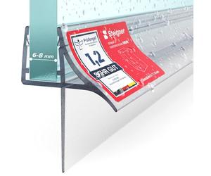 STEIGNER UK09 60cm Shower Seal for 5/6 / 7 / 8mm Glass Shower Doors and Panels Stops Leaks and Creates A Barrier