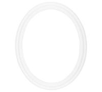 Stein Design Oval Frames - Hand-Finished Open-Back Oval Frames for Canvas, Paintings, Artists, Museum Display, Pictures, & More! - [White - 8"x10"]