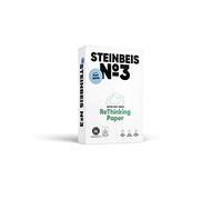 STEINBEIS N°3 PUREWHITE, 100% Recycled Paper, Natural Colour, 80 g, A4, Blue Angel, Ream of 500 Sheets