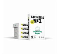 Steinbeis, Printer Paper, Recycled Paper, Printable on Both Sides, 2500 Sheets, DIN, White, A4