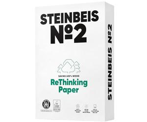 Steinbeis No.2 Printer Paper - A4 Recycled Paper 80gsm White & Chlorine Free 2500 (5 x 500) Sheets of High Quality Copier Paper ISO 80 / CIE 85