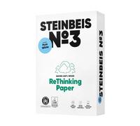 STEINBEIS N°3 PUREWHITE, 100% Recycled Paper, Natural Colour, 80 g, A4, Blue Angel, Ream of 500 Sheets