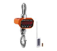 Steinberg Systems Crane Scale Hook Scale Hanging Scale Digital Scale LED 5t/1kg Remote Control SBS-KW-5/2K (5000 kg / 4.4 lbs (2 kg), LED, Remote Control 20m)