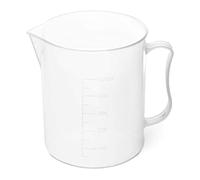 Steinberg Systems Plastic Laboratory Beaker Graduated Measuring Lab Beaker Spout & Handle 10pcs 500ml SBS-LA-15 (Polypropylene Plastic, Scale Division 50ml, Chemical-Resistant)