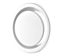 Steinberg14 Air Exhaust Valve - Round Adjustable Air Vent Cover - Bathroom Diffuser - Wall/Ceiling Vent Grille (White, 160mm / 6.3")