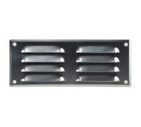Steinberg14 Aluminium 260x105mm Metal Air Vent Cover with Insect Mesh - 10x4 inch Ventilation Grille - Rectangular Air Vents for Outdoor and Indoor - Air Vent Register for Walls and Ceilings