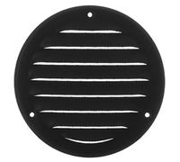 Steinberg14 Anthracite 100mm Metal Air Vent Cover with Insect Mesh - 4 inch Round Ventilation Grille