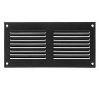 Steinberg14 Anthracite 200x100mm Metal Air Vent Cover with Insect Mesh - 8x4 inch Ventilation Grille - Air Vent Register for Walls and Ceilings - Ventilation Cover for Outdoor and Indoor