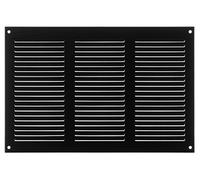 Steinberg14 Anthracite 300x200mm Metal Air Vent Cover with Insect Mesh - 12x8 inch Ventilation Grille - Air Vent Register for Walls and Ceilings - Ventilation Cover for Outdoor and Indoor