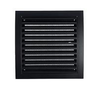Steinberg14 Anthracite ABS Plastic Ventilation Grille - 190x190mm / 7x7'' Vent Cover