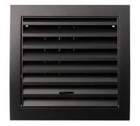 Steinberg14 Anthracite Plastic 100mm Adjustable Air Vent Cover - 4 inch Air Vents for Interior Walls and Ceilings - Outdoor Vent Cover - Extractor Fan Vent Cover - Ventilation grilles