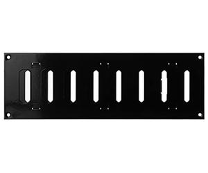 Steinberg14 Black 300x100mm / 12x4 inch Adjustable Sliding Hit and Miss Ventilation Grille - Metal Air Vent Cover