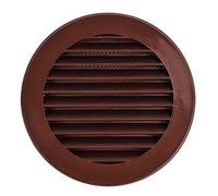 Steinberg14 Brown 100mm Air Vent Cover - 4 inch Round Air Vent Covers for Walls and Ceilings - Vent Covers - Air Vents for Interior Walls - Plastic Ventilation Grille