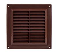 Steinberg14 Brown 150x150mm Air Vent Cover with Insect Mesh - 6x6 inch Air Vent Covers for Walls and Ceilings - Vent Covers Internal - Air Vents for Interior Walls - Plastic Ventilation Grille