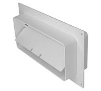 Steinberg14 Connector with Flange 220 x 90 mm Flat Duct Ventilation Systems, Duct Connector with Backflow Valve