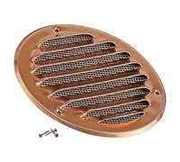 Steinberg14 Copper Metal 100mm Air Vent Cover with Insect Mesh - 4 inch Round Ventilation Grille