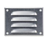 Steinberg14 Galvanised Steel 140x105mm Metal Air Vent Cover with Insect Mesh - 5.5x4 inch Ventilation Grille - Rectangular Air Vents for Outdoor and Indoor - Air Vent Register for Walls and Ceilings