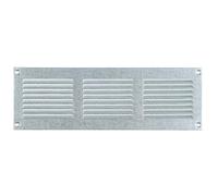Steinberg14 Galvanised Steel 300x100mm Air Vent Cover with Insect Mesh - 12x4 inch Ventilation Grille - Air Vent Register for Walls and Ceilings - Ventilation Cover for Outdoor and Indoor