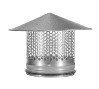 Steinberg14 Metal Roof Cowl 150mm - 6 inch Exhaust Tube End - Round Roof Vent Cover - Rain Snow Hat - Vent Cowl Cap with Bird Guard - Mesh Protector