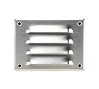 Steinberg14 Stainless steel 140x105mm Metal Air Vent Cover with Insect Mesh - 5.5x4 inch Ventilation Grille - Rectangular Air Vents for Outdoor and Indoor - Air Vent Register for Walls and Ceilings