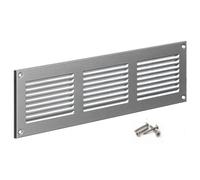 Steinberg14 Stainless Steel Ventilation Grille 300x100 mm with Insect Screen for Wall, Door or Ceiling, 12x4 in