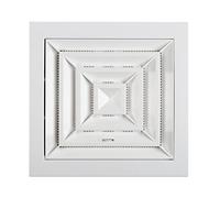 Steinberg14 White Ø 100mm / 4inch Plastic Ventilation Grille - Adjustable Ceiling Vent Cover