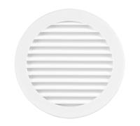 Steinberg14 White 125mm Air Vent Cover with Insect Mesh - 5 inch Round Air Vent Covers for Walls and Ceilings - Vent Covers - Air Vents for Interior Walls - Plastic Ventilation Grille