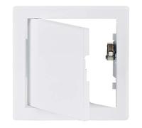 Steinberg14 White 15x15 cm / 6x6 inch Metal Access Panel - Access Door with Touch Latch Lock