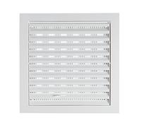 Steinberg14 White 190x190mm / 7.5x7.5'' Adjustable ABS Plastic Ventilation Grille - Vent Cover