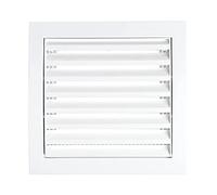 Steinberg14 White ABS Plastic Ventilation Grille - 150x150mm / 6x6'' Vent Cover