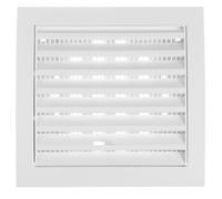 Steinberg14 White Plastic 100mm Adjustable Air Vent Cover - 4 inch Air Vents for Interior Walls and Ceilings - Outdoor Vent Cover - Extractor Fan Vent Cover - Ventilation grilles
