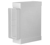 Steinberg14 White T-Piece for Flat Duct Ventilation Duct Plastic Connector 220 x 90 mm / 8x4"