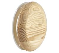Steinberg14 Wooden Sauna Diffuser - 125mm Wood Air Valve for Supply and Exhaust Ventilation - 5 inch Round Adjustable Air Vent Cover for Sauna - Wall or Ceiling - Pine Wood Ventilation Diffuser